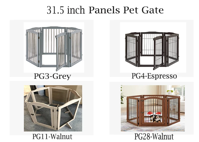 Easy Assembly 31.5 inch 6 Panels Indoor Extra Wide Folding Dog Gate