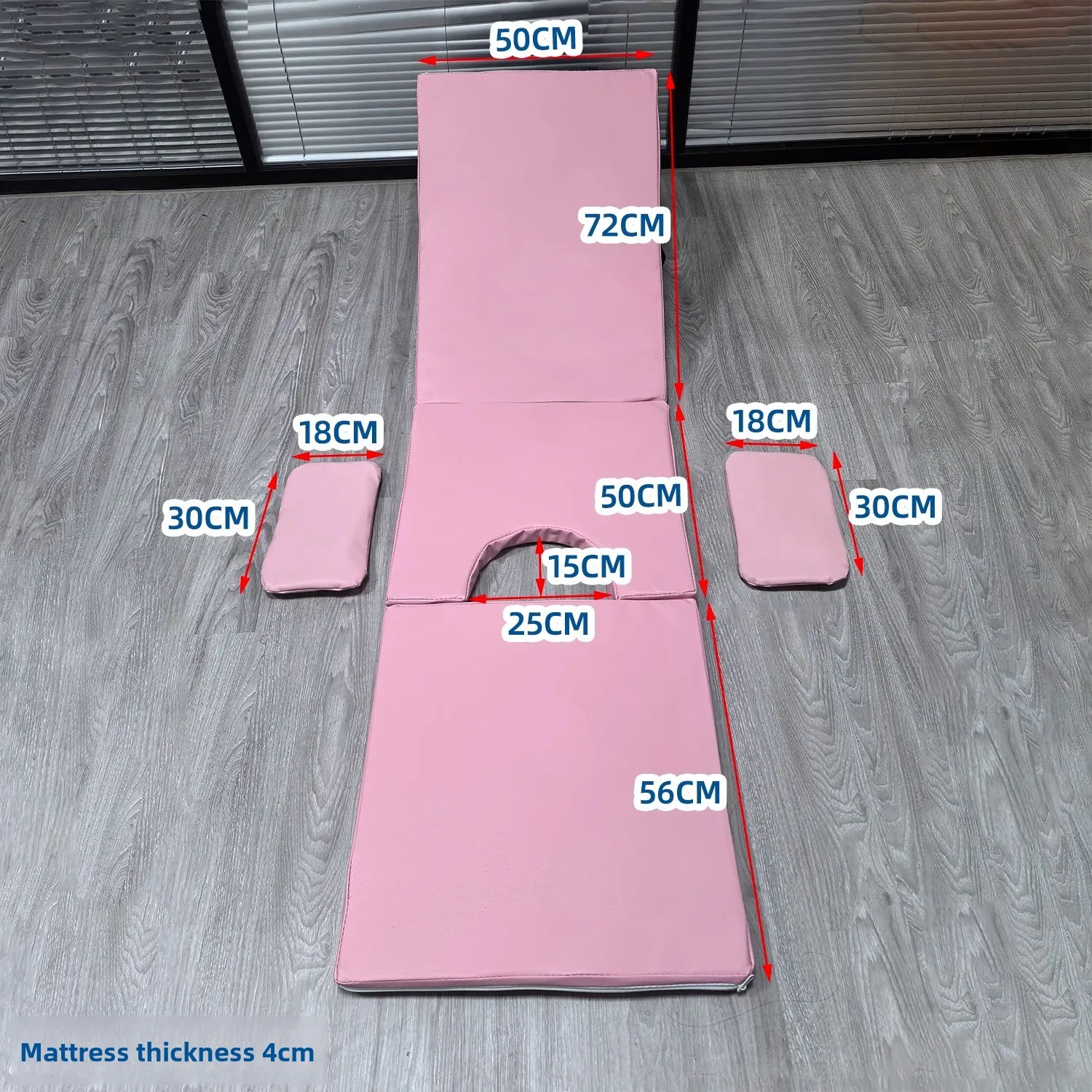 Medical Examination Couch Mattress PU Leather 4cm Thick for Gynecology Bed Stainless Steel Delivery Table