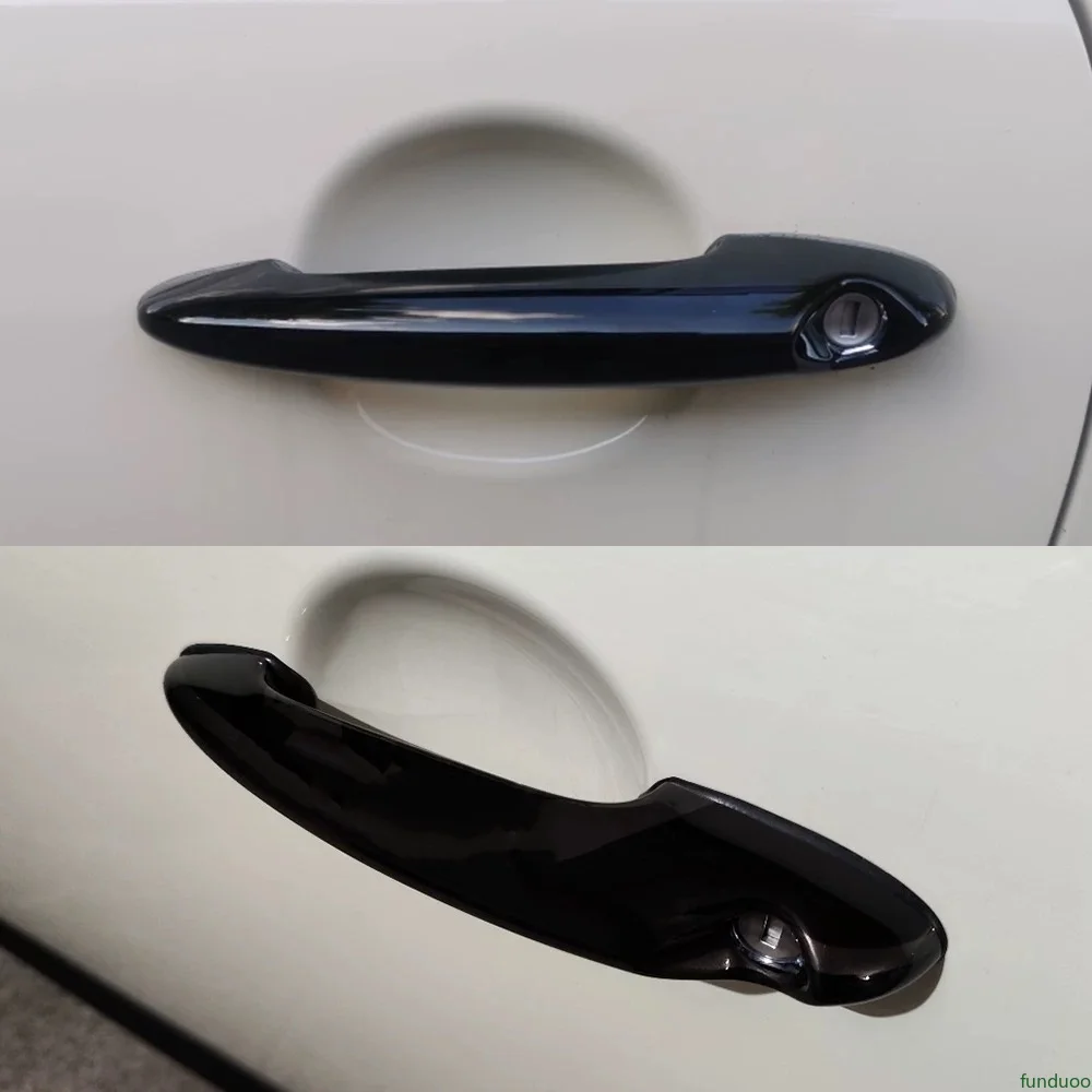 Door Handle Cover For MINI Cooper R50 R52 R53 R55 R56 R58 R59 R61 Funduoo Carbon fiber Car Exterior Stickers Auto Accessories
