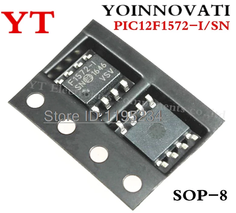 

1000pcs/lot PIC12F1572-I/SN PIC12F1572-I PIC12F1572 12F1572 MCU 8BIT 3.5KB FLASH SOP8 IC Best quality.