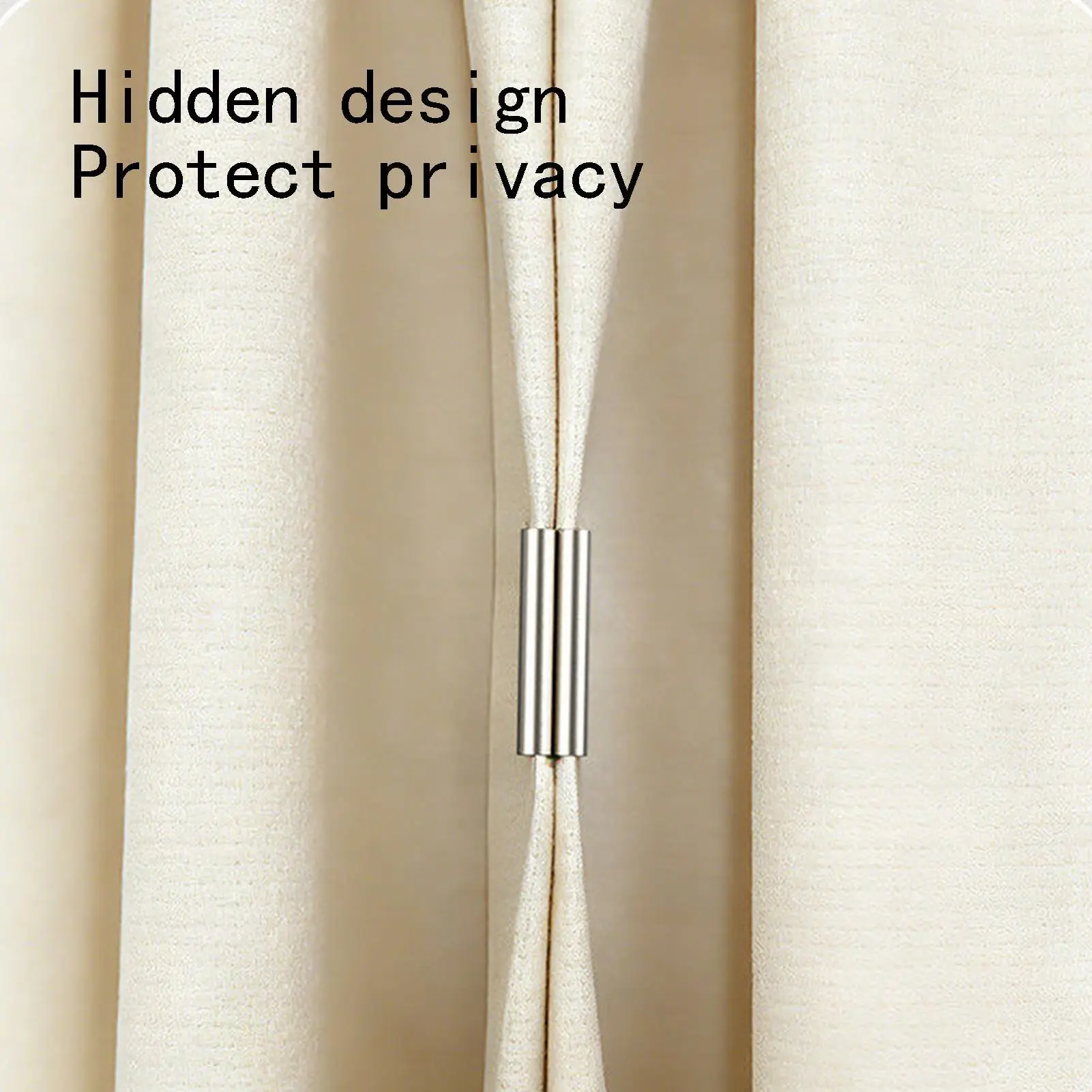 10Pairs Magnetic Curtain Clips, Strong Drapery Magnets curtain light blocking buckle detachable buckle ring no need for drilling