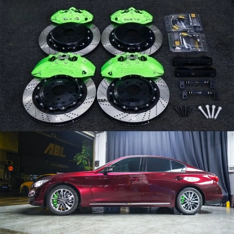 

Front P60ES 6 Piston Caliper and Rear P40S-R 4 Piston Caliper With BBK Auto Brake System for Q50l 19 Inch Car Rim