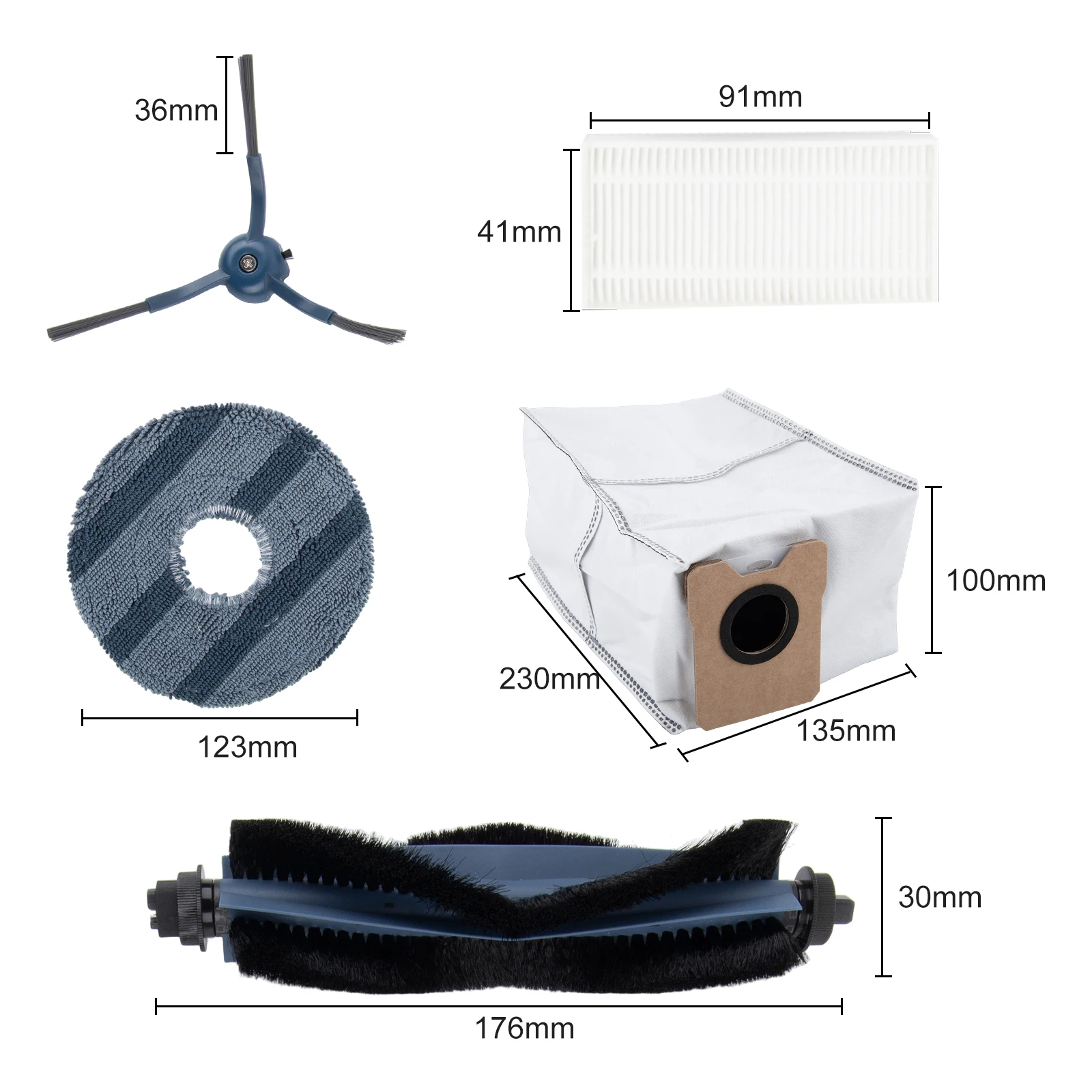 Cleansing Efficiency Complete Set of 26 Replacement Components For Your For eufy Vacuums For Omnicide Model C20 Users