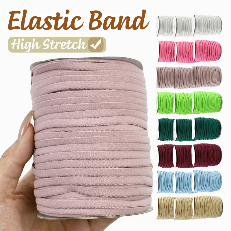 

10/25 м 3/5 мм резинки, нейлоновая эластичная веревка для шнура масляного сердечника, эластичное кольцо для волос, эластичные ленты, аксессуары для шитья своими руками