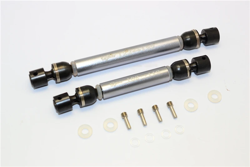 GPM ALUMINUM & STEEL FRONT/REAR CVD MAIN SHAFTS 1/10 TRX4 DEFENDER TRAIL CRAWLER-82056-4