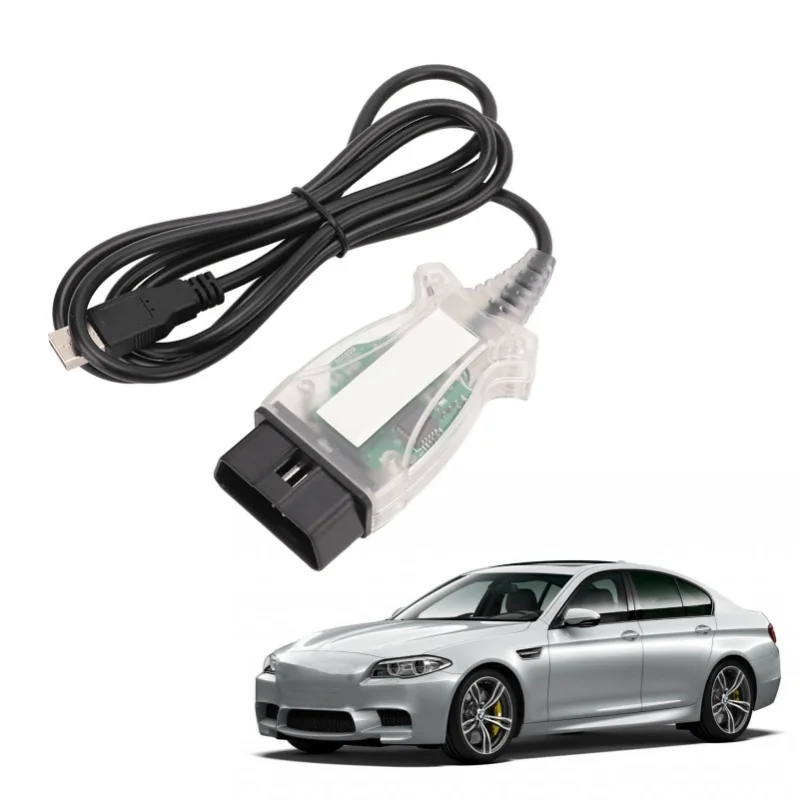 K+DCAN Cable With Switch USB Interface Car OBD2 Diagnostic Tool For E60 E61 E81 E70 E83 E87 E90 E91 E92 E93