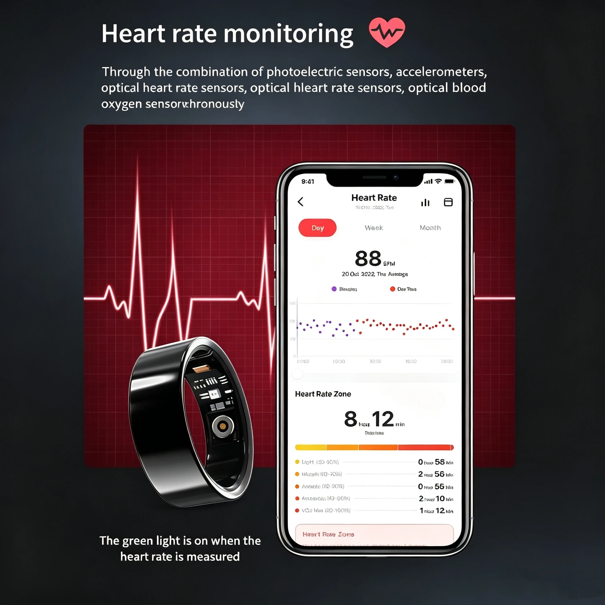 Smart Rings 2026 Smart Ring Gold Smart Ring Woman IP68 & 5ATM Waterproof Rings for Man Multi-Sport Mode
