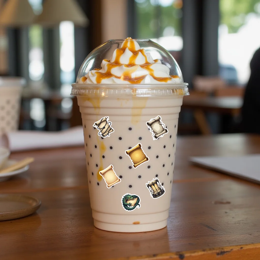 35 قطعة-100 قطعة ملصقات سحرية غامضة المعلم مكافأة ملصقات DIY بها بنفسك الهاتف المحمول سجل القصاصات الدراجة الغيتار