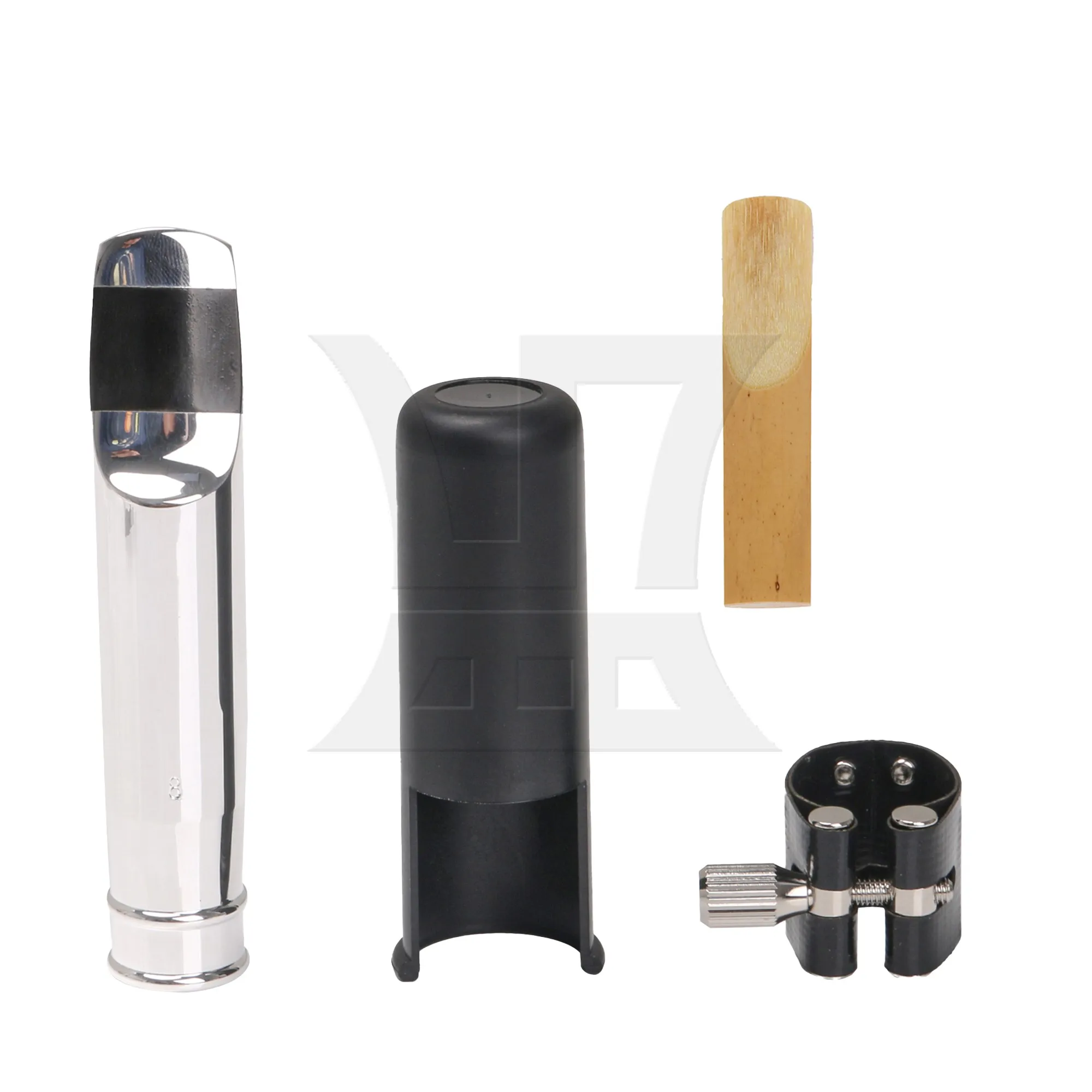 

Yibuy 8# Tenor Saxophone Mouthpiece Set, Perfect Fit, For Sax Enthusiasts, With 2.5 Saxophone Reeds