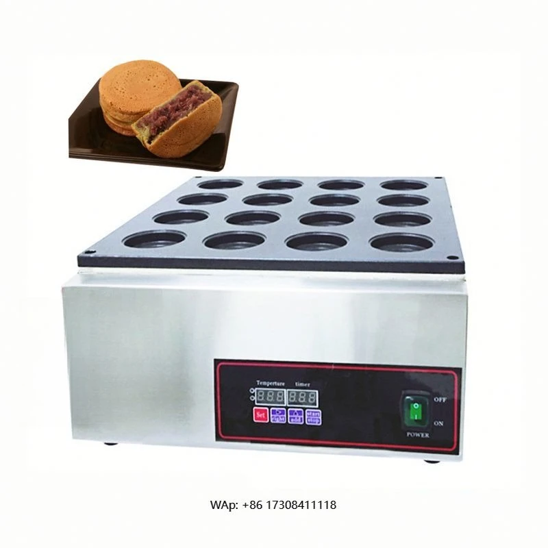 Popular Smart Desktop Red Bean Cake Machine Wheel Cake Thick Pancake Bread Making Equipment Round Waffle Machine