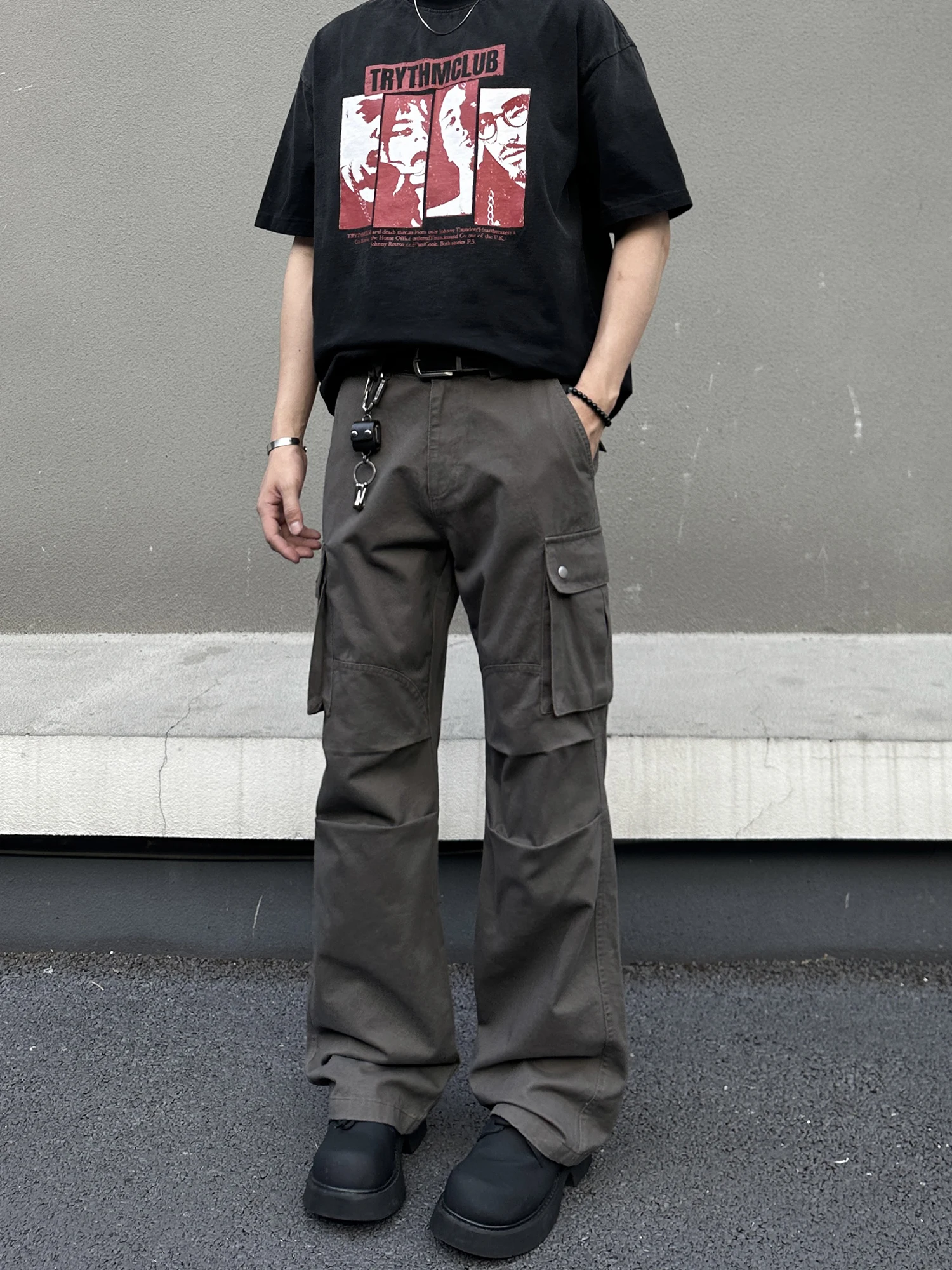 

Мужские и женские брюки-карго EX Heavyweight High Street Vintage Waed, длиной до щиколотки, для работы, весна-осень, модные, брендовые, прямого кроя