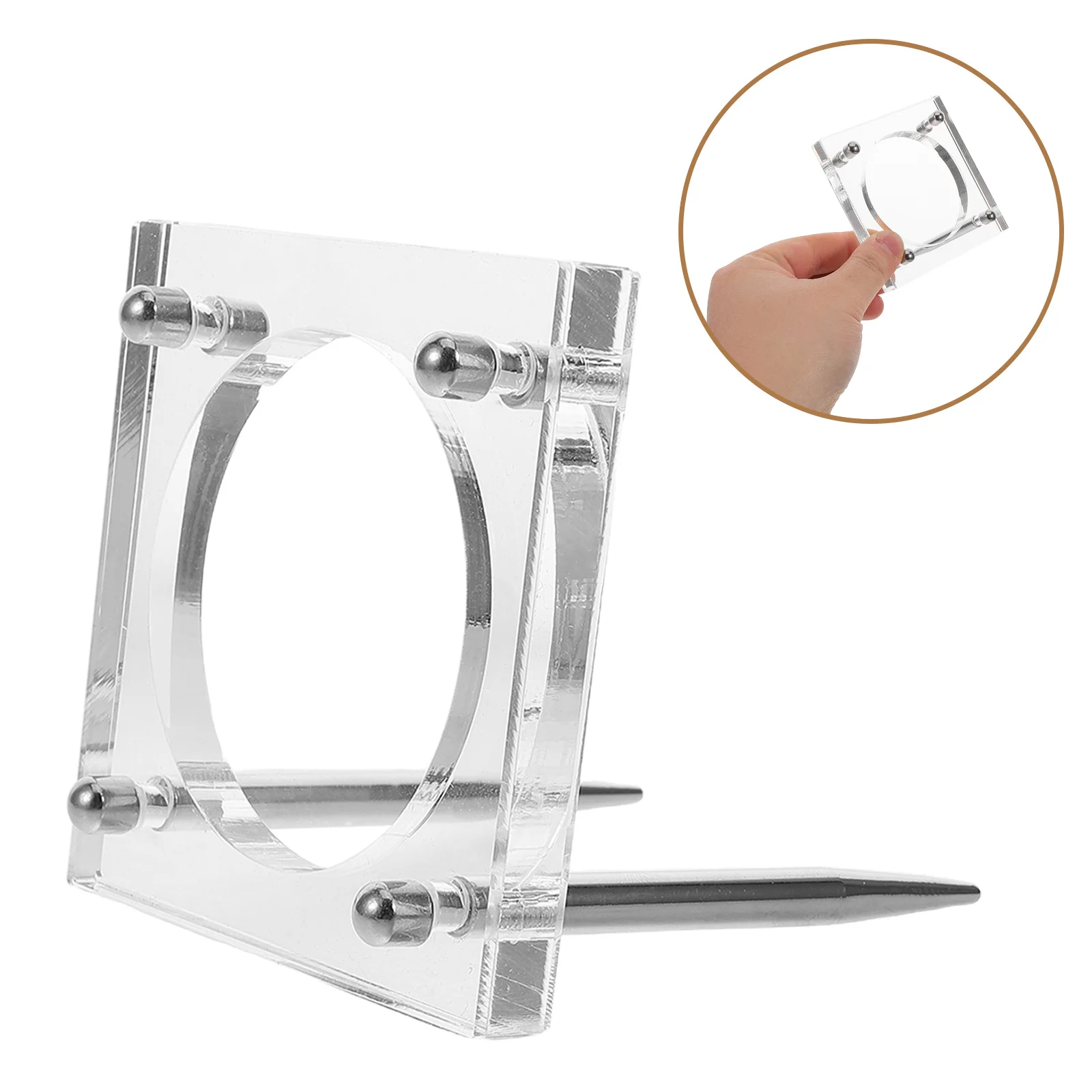 

Coin Display Stand Holder 60Mm Inner Diameter Sturdy Construction Easy to Use Case for Coin Collection Organizer Travel