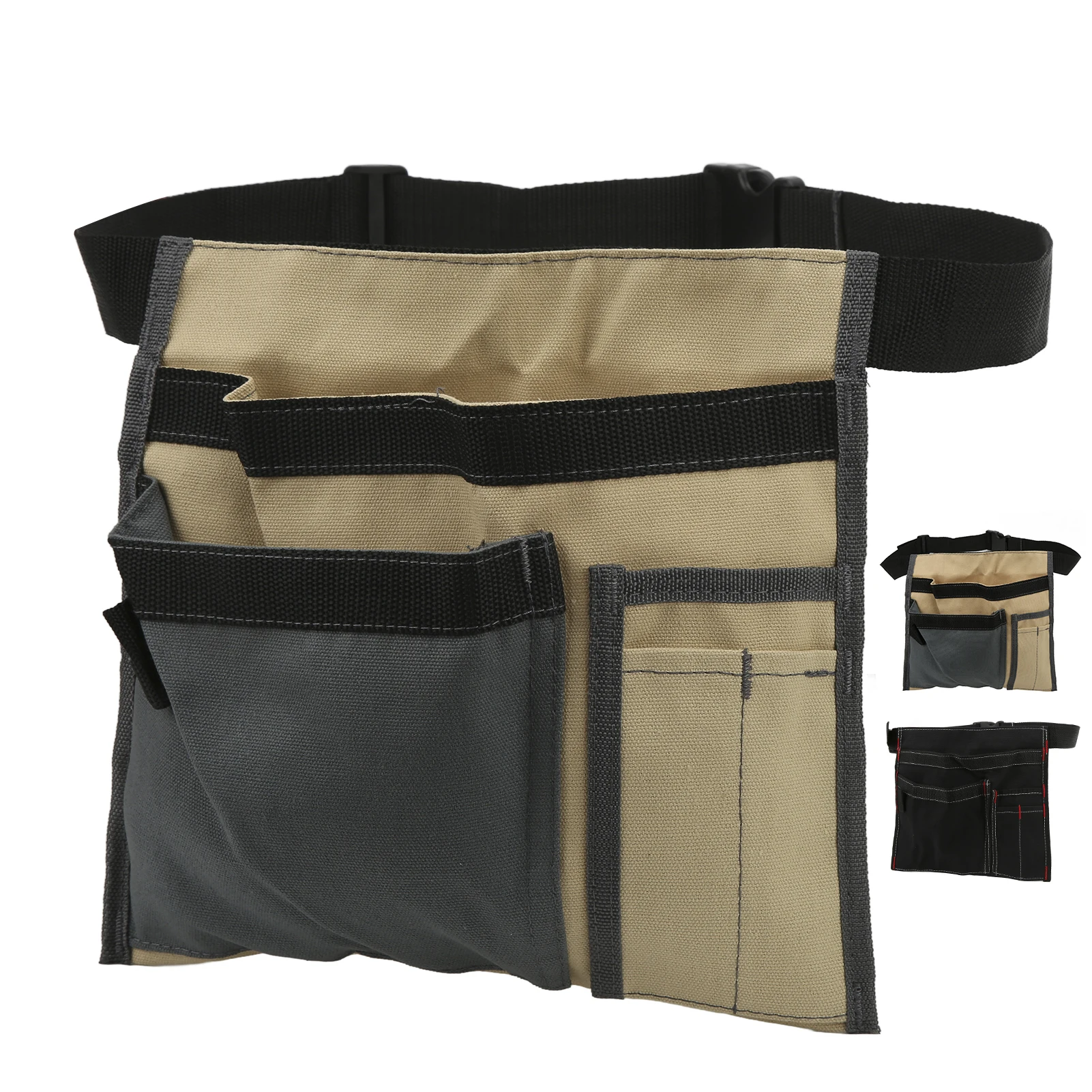 【New】Tool Belt Bag Waist Hanging Canvas Organizer Storage Bag for Screw Nail Nut Drill Bit Repair Kit