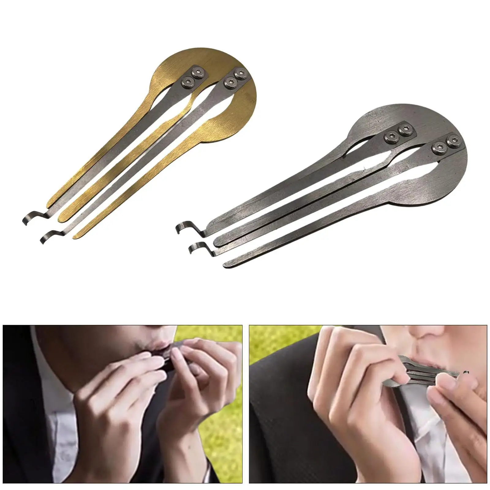 Ethnic Russian Jaw Harp Maultrommel Beautiful Sound Mouth Musical Instrument for Folk Music Lovers
