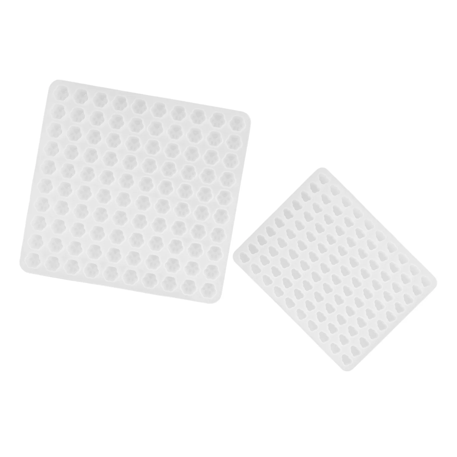 

2Pcs Fire Wax Seal Molds Silicone DIY Craft Bead Stamp Mold 100-Cavity Paw Wax Sealing Supplies for Invitations