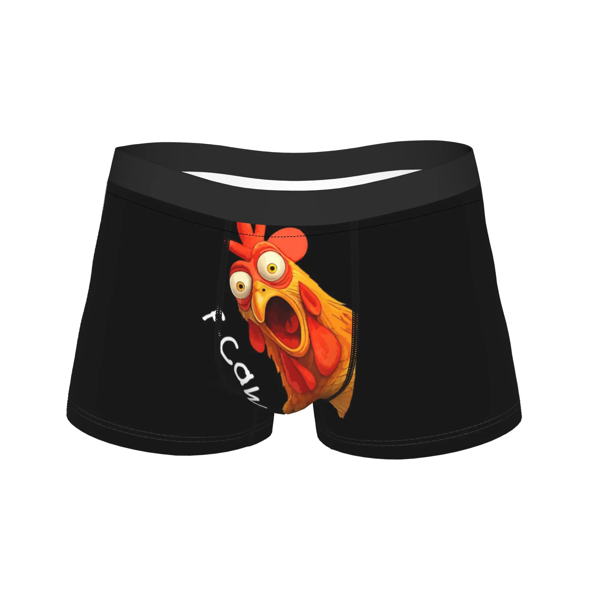 

Забавное нижнее белье F-Caw-F Chicken FCAWF, мягкие трендовые трусики, шорты с принтом, трусы для мужчин, сумка большого размера, багажник