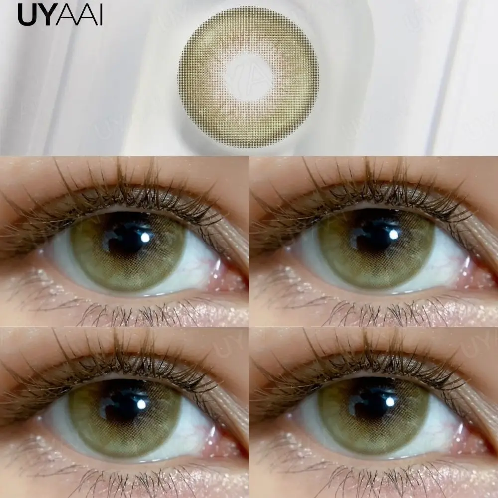 UYAAI NEUE Farbige Kontaktlinsen Beauty Blue Colorcon PATTAYA Serie Natürliche Braune Linsen Kosmetische Colorcon Beauty Soft Green Pupillenlinsen – Detail 11