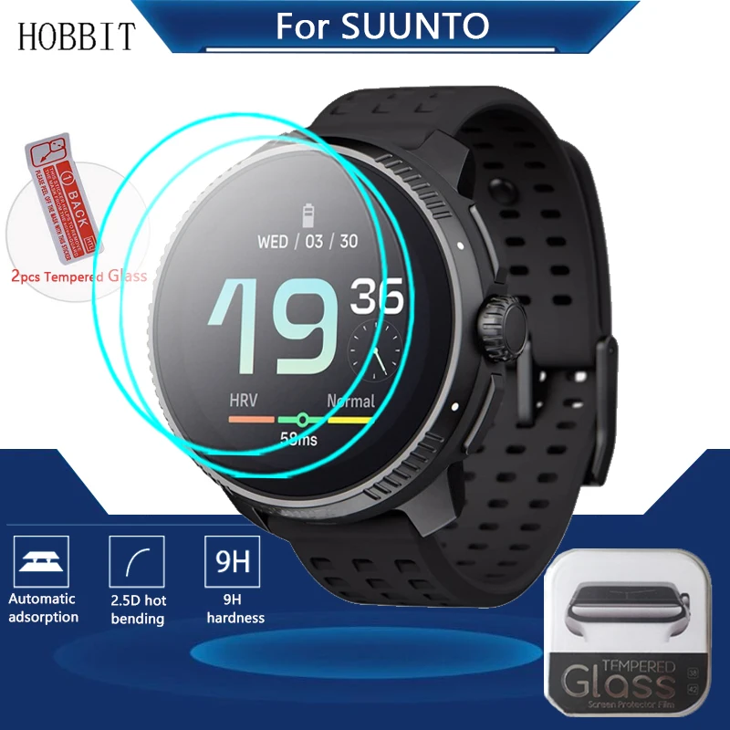 2PCS 9H HD Tempered Glass For SUUNTO RACE VERTICAL Smartwatch Screen Protector Film For SUUNTO VERTICAL Protective Cover Glass