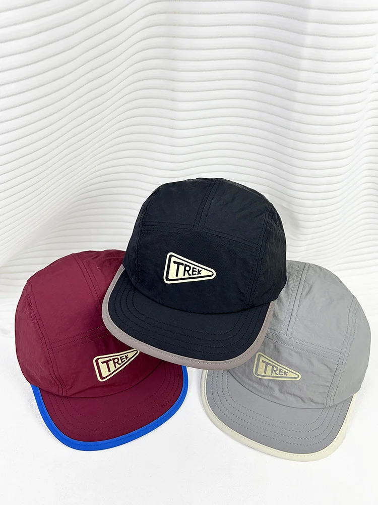 

Quick-drying short-brimmed cap men's and women's outdoor sports hip-hop cap light and thin big head circumference baseball cap