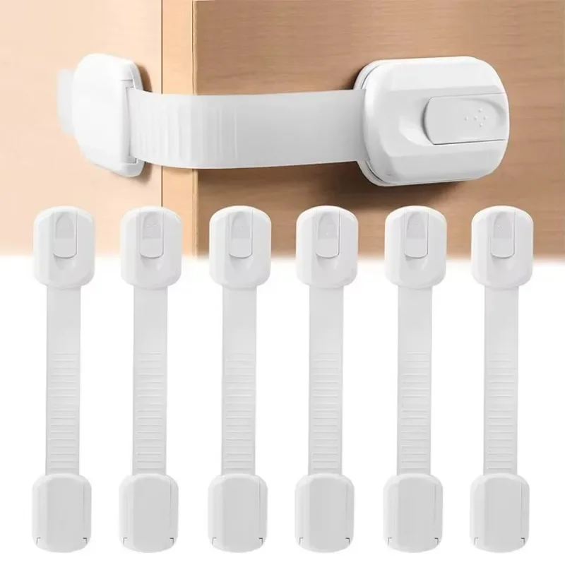 

6Pcs/Lot Child Lock Protection Of Children Locking Doors For Children's Safety Kids Safety Plastic Protection Safety Lock