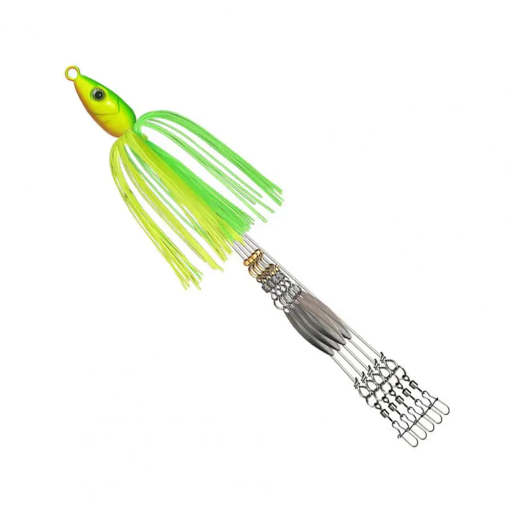 

Fishing Lure Vibrant Color Artificial Umbrella Rig Reusable Lightweight Spinner Bait Portable Fishing Accessories Spinner