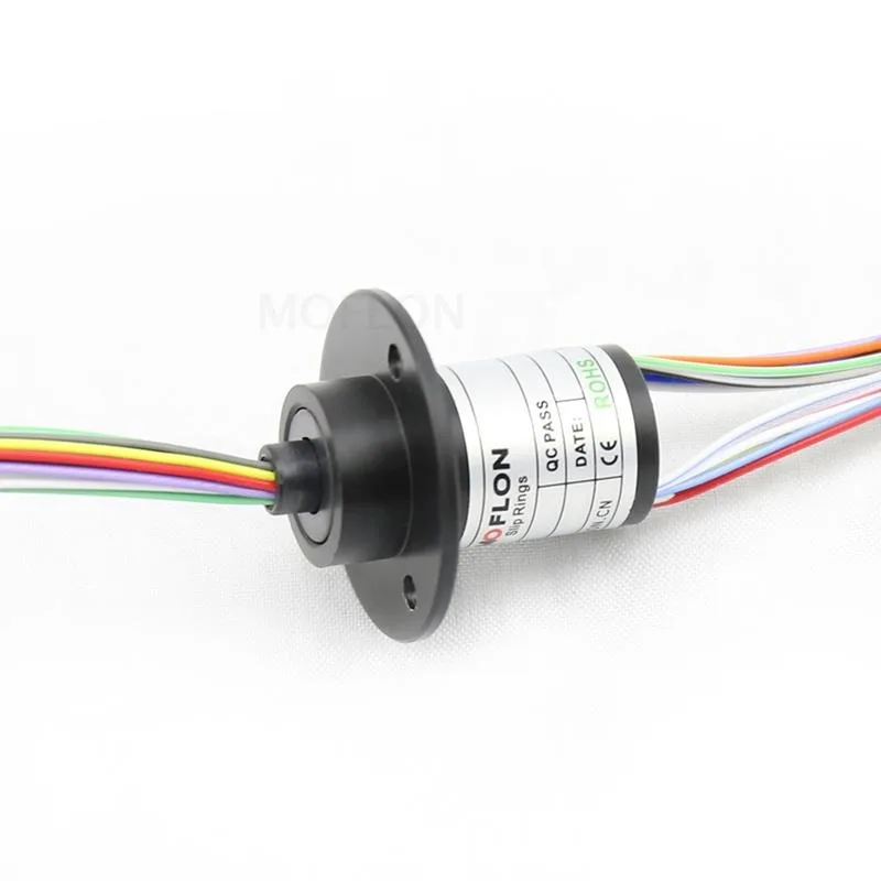 

24 Circuits Slip Ring 15.5mm OD 39.7mm Length Conductive Collector Ring