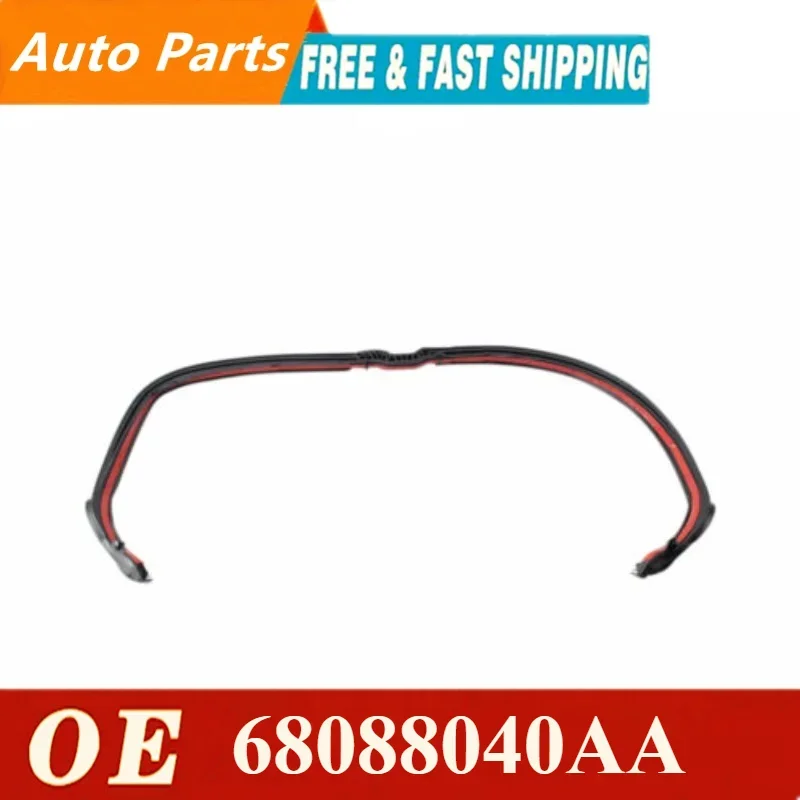 High quality Front Header Weatherstrip Seal fit for 2011-2018 Jeep Wrangler 4 Door Hardtop 68088040AA Car Accessories