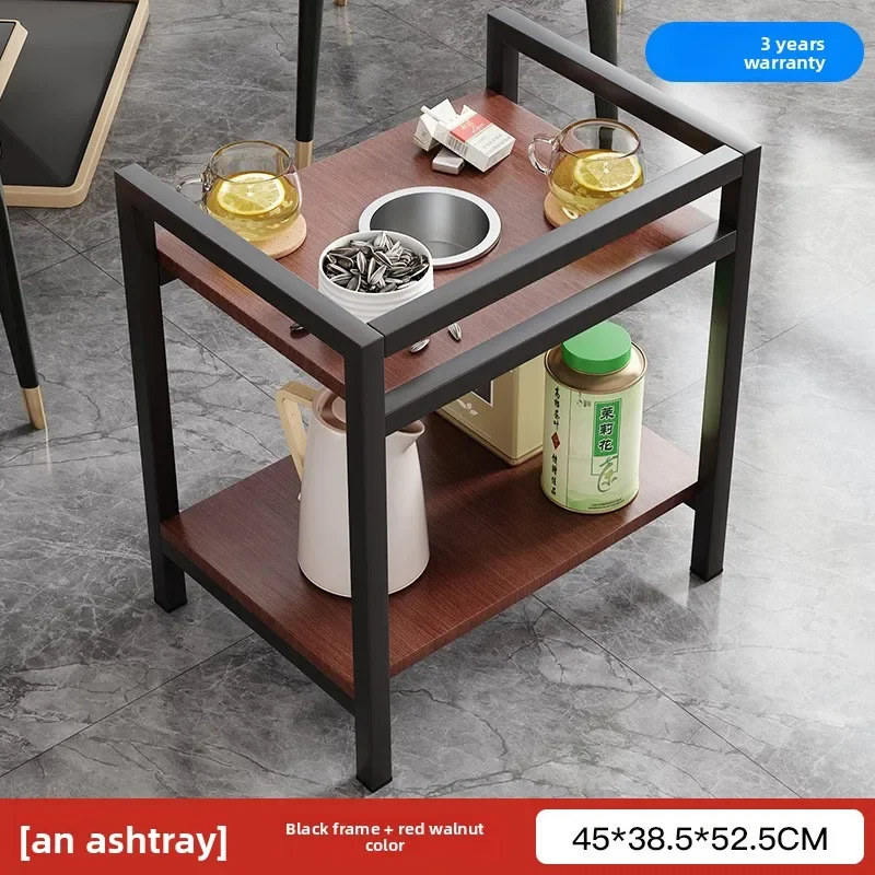 Coffee Table Mahjong Table Chess And Card Room Side Table Tea Rack Playing Card Mahjong Machine Double-layer Movable Side Table