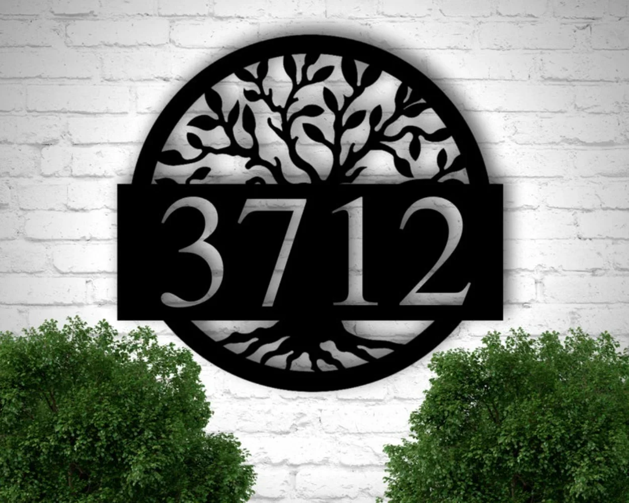 Customized Plaque Metal Address Number  Outdoor House Sign Room Decoration Ratoncito pérez door decoration living room