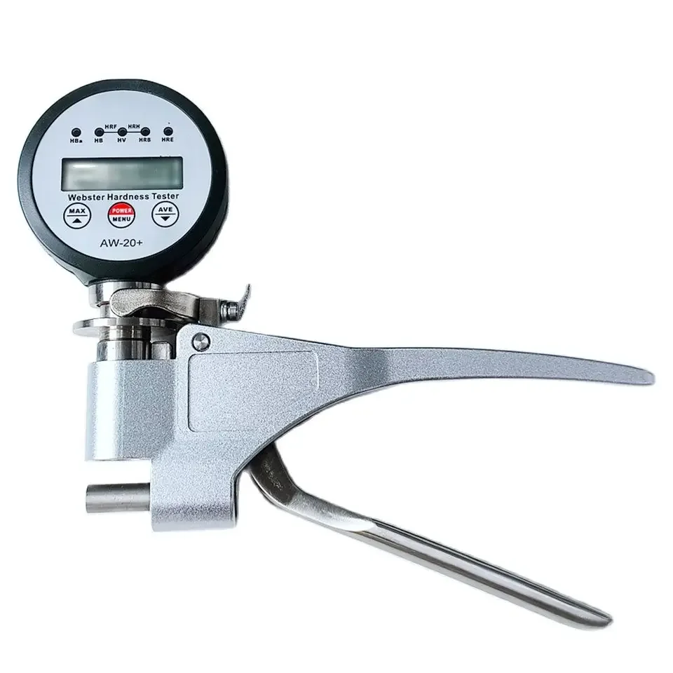 AW-20 Digital Webster Hardness Tester for Pipes Aluminum Workpieces High Accuracy 0.5HW Metal Hardness Range 0~20HW Made