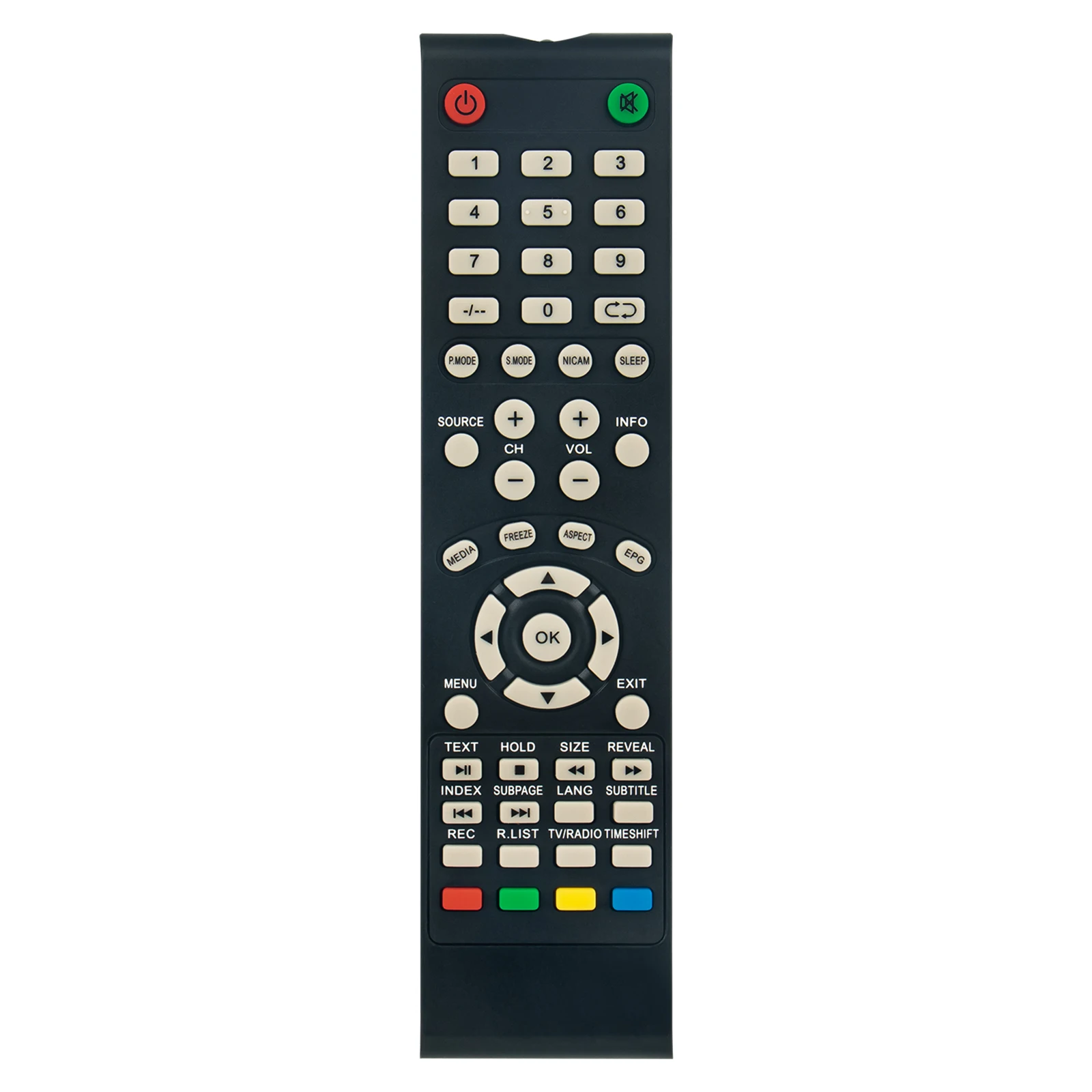 Reemplazo de Control remoto para AKAI TV y Nikkei TV, AKTV4620, AKTV4621, AKTV4621A, NU4318S, NU5018S, NU5518S, nuevo