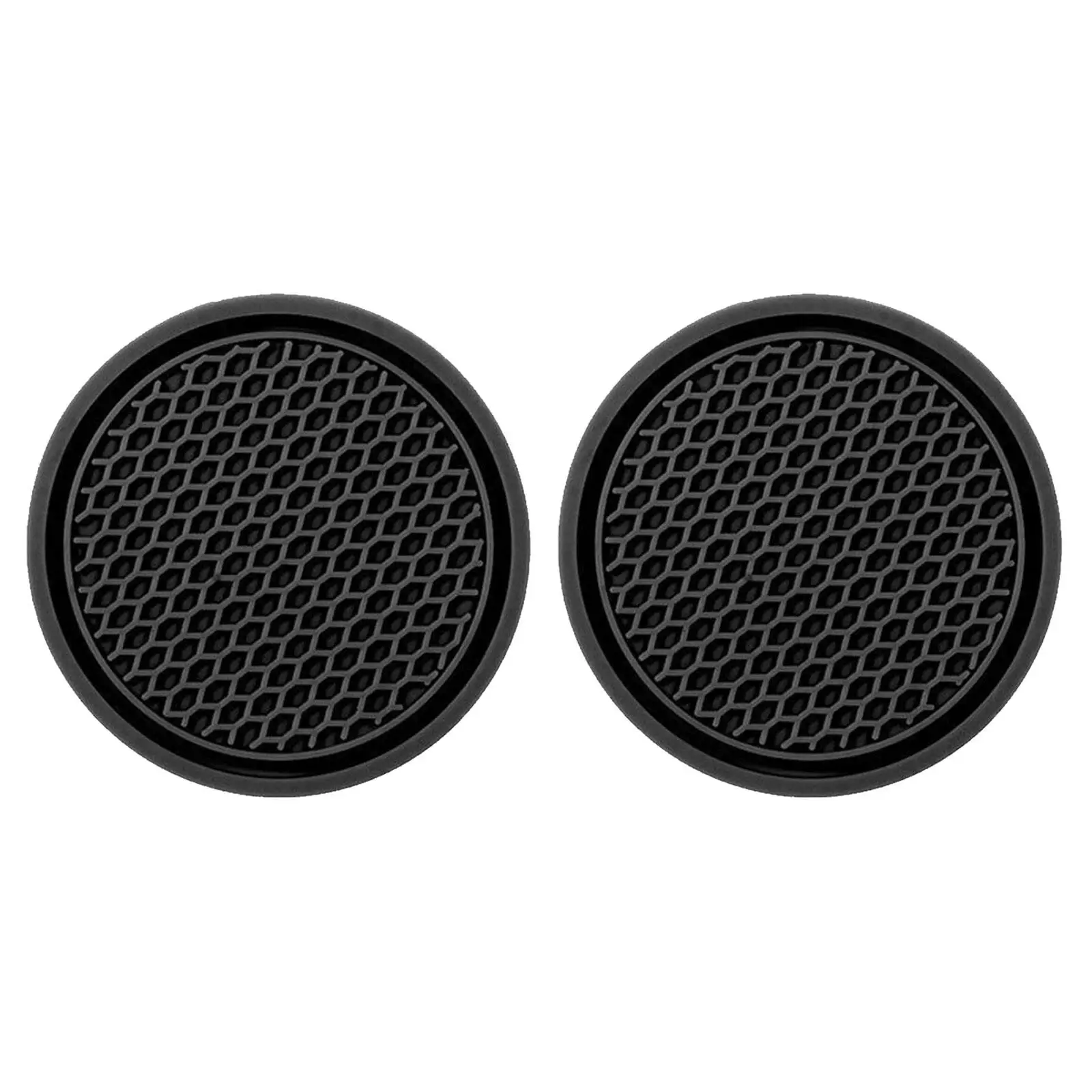 2pcs Black Car Auto Cup Holder Anti Slip Insert Coasters Pads Interior Accessories Universal Fits Perfectly For Most Cups D3Z8 - Image 4