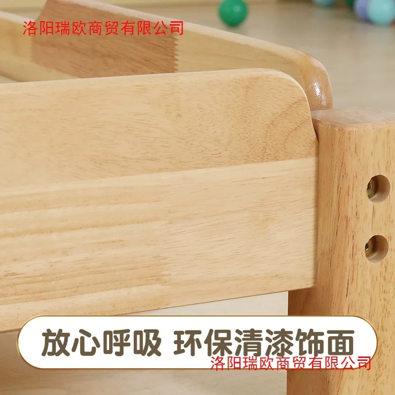 Children's solid wood special small bed stacked wooden primary school students care class lunch break bed