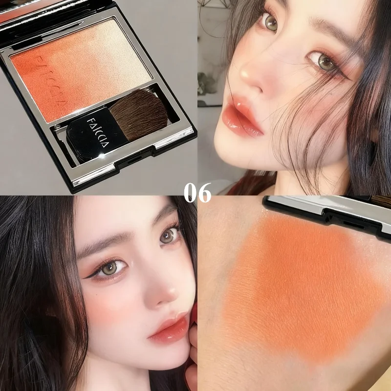 Gradient Color Blusher Pearlescent Glitter Multi-purposes Expansive Color Blusher Highlight Contour Shadow Cosmetics Makeup
