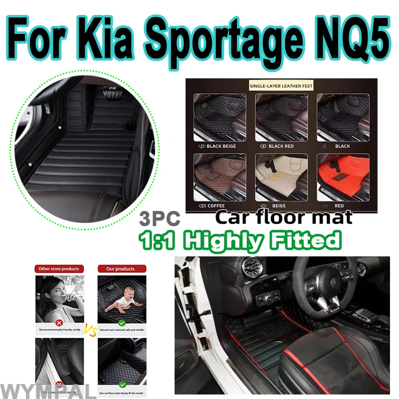 

Luxury Car Floor Mats For Kia Sportage NQ5 2023 2024 2025 7eat Dirt-resistant Car Floor Carpet Matts Tapetes Para Carro Car mats
