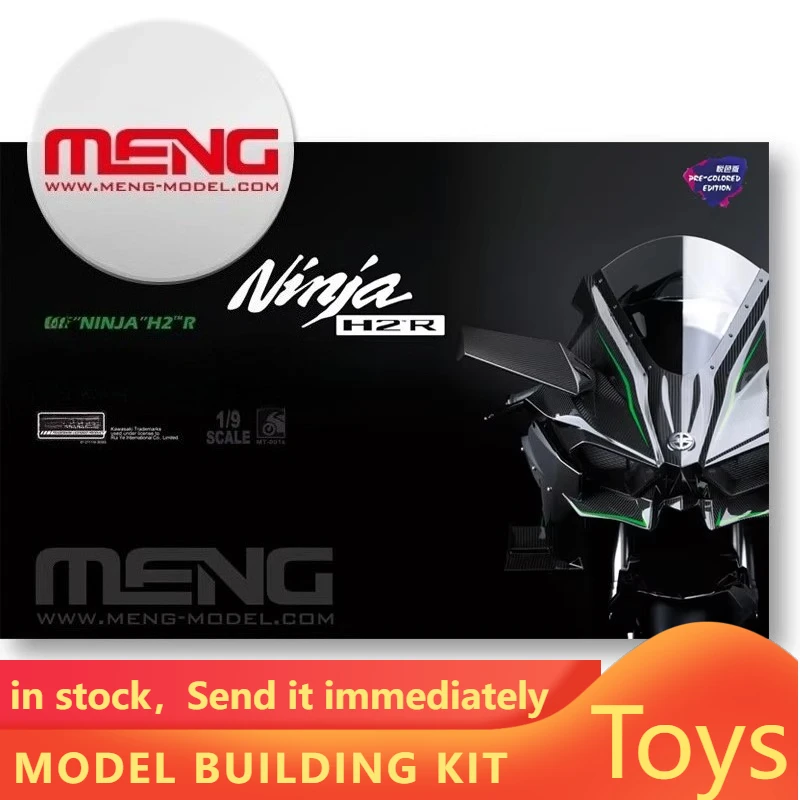 

MENG MT-001S 1/9 H2R motorcycle pleasant color version, glue-free color separation, scale model kit birthday gift DIY