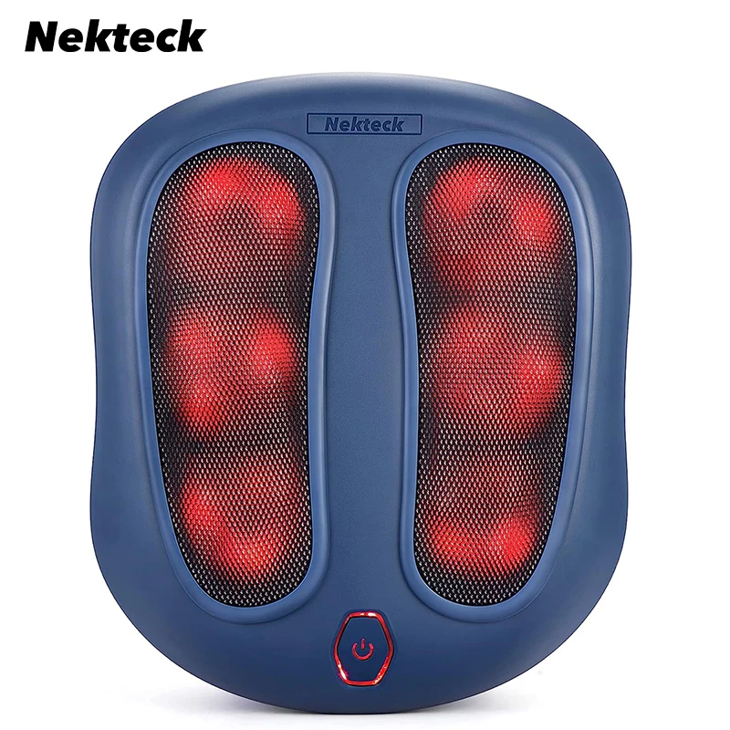 Nekteck Foot Massager with Heat Shiatsu Health Care Therapy Relax Infrared Heating Body Massager Heat Deep Muscles Kneading