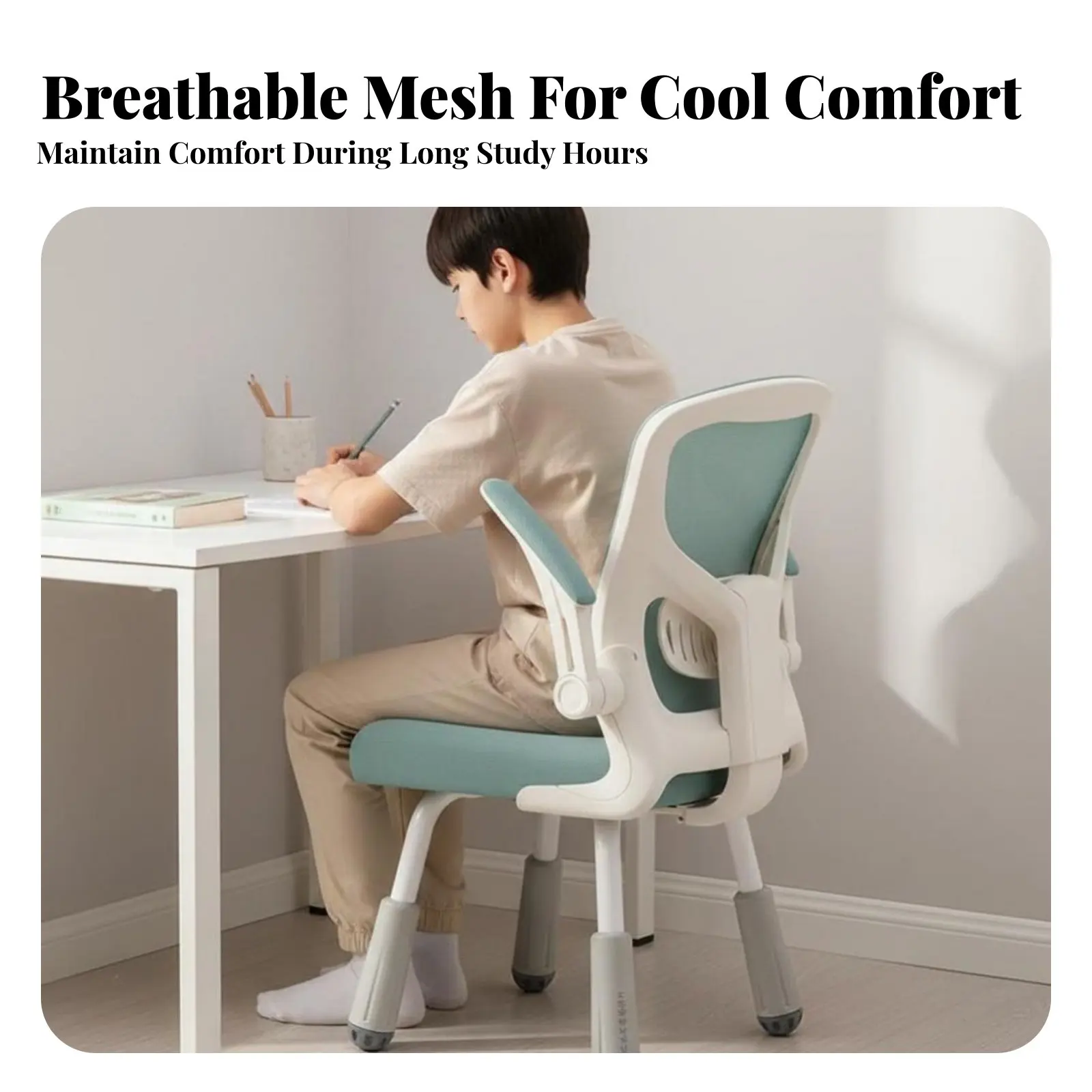 

Adjustable Student Desk Chair Ergonomic Design Adjustable kids' Desk Chair Comfortable Padding Breathable Spinerest