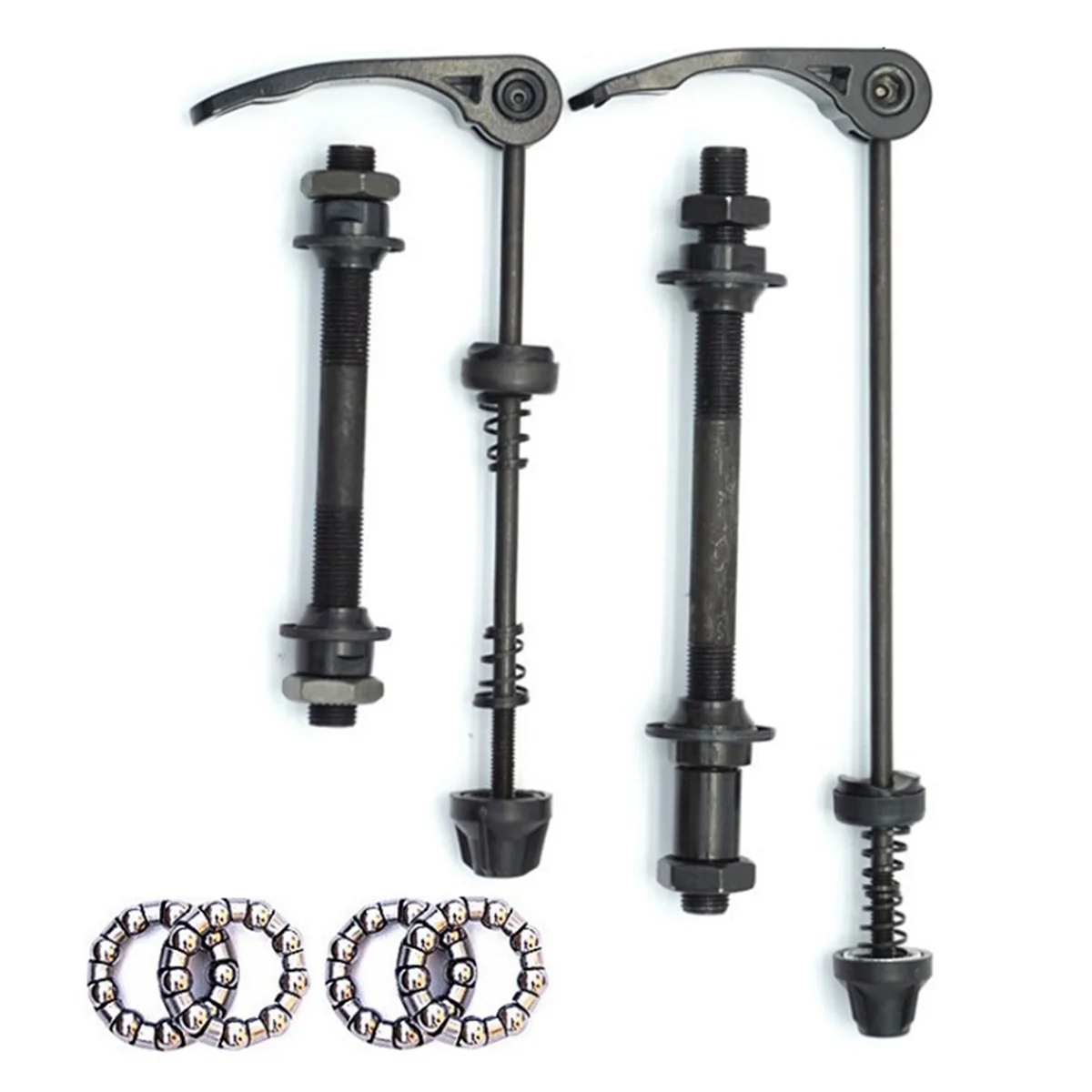 AFHTC-Bicycle Front and Rear Hollow Axle Quick Release Rod Front Axle Rear Axle Bead Rack Wheel Modification Accessories