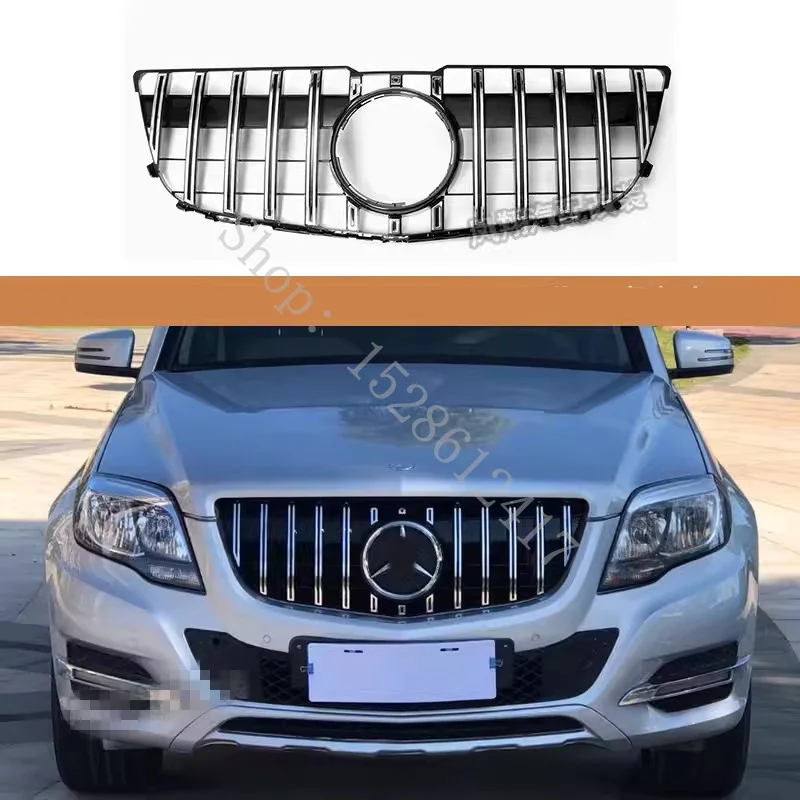 

For Mercedes-Benz GLK X204 2013 2014 2015 car Accessories Chrome Front Upper Bumper Hood Radiator Grill Grille