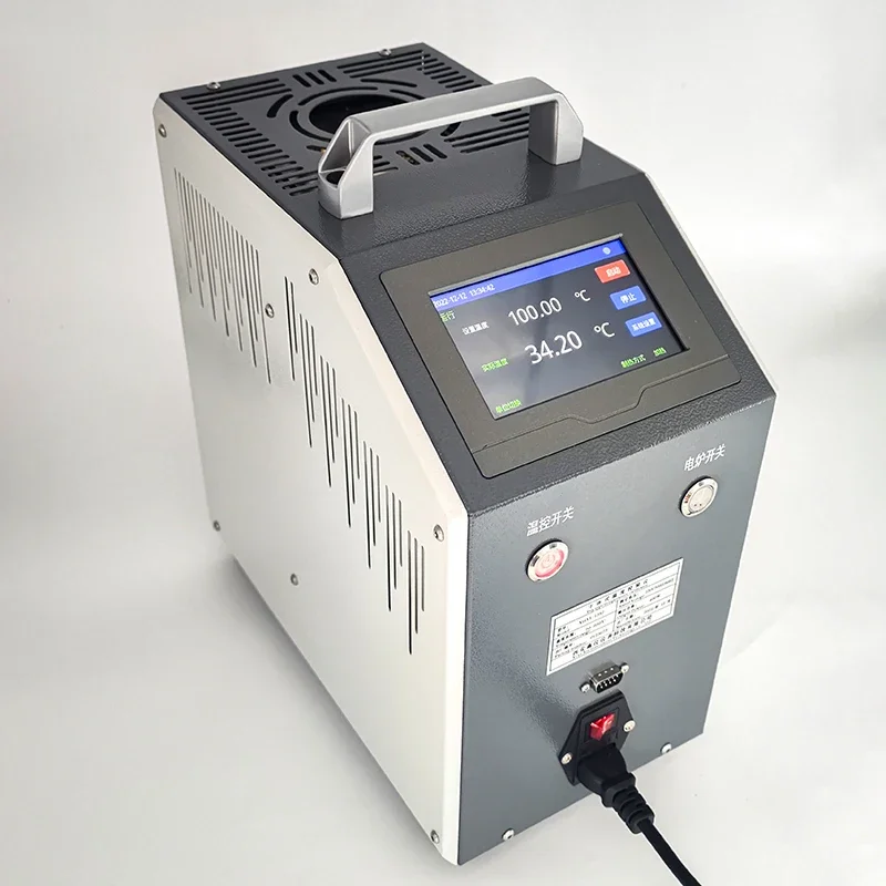 Dry Block Temperature Calibrator 50-650 Degree Portable Dry Well Temperature Calibration Furnace