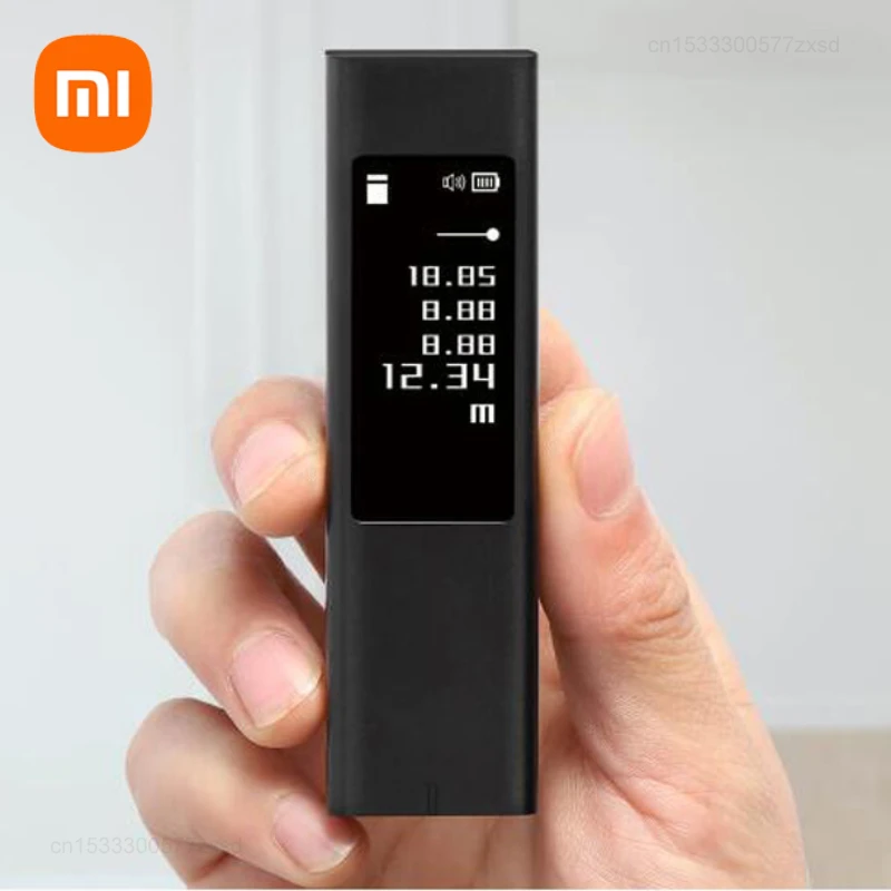 Xiaomi-telémetro láser Duka LS5, medidor de distancia láser de alta precisión, herramienta de regla Digital, carga con pantalla táctil, 40m