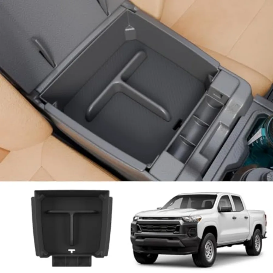 

Organizer Compatible with 2023-2026 Chevrolet Colorado GMC Canyon Tray ABS with Silicone Pad for 2025 Chevy Colorado GMC Canyon