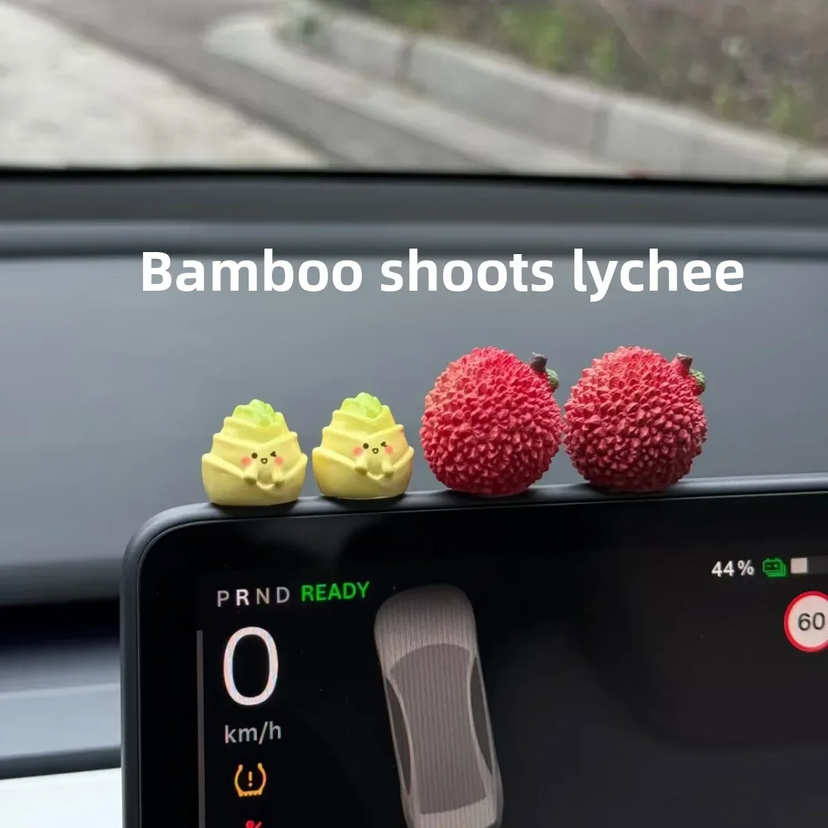 Cute Imitation Orange Lychee Fruit Car Air Freshener Long Lasting Natural Scent Auto Dashboard Vent Decor Ornament