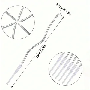 6pcs/세트 구부러진 케이크 양초 생일 베이비 샤워 성별 공개 컵 케이크 장식 촛불 웨딩 파티 장식 8 최고의 판매 마녀 캔들 - №6