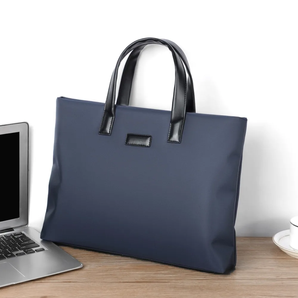 Men's Computer Bag Handmade File Bag Large Capacity Business Briefcase Printing Men's Bag Briefcase