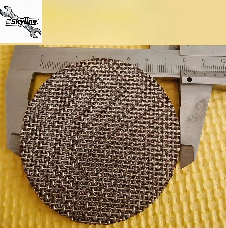 Round Precision Sintered Mesh Filter, 316L Stainless Steel Multi-Layer Sintered Flake 25-100mm 50/100μm Gas Filter
