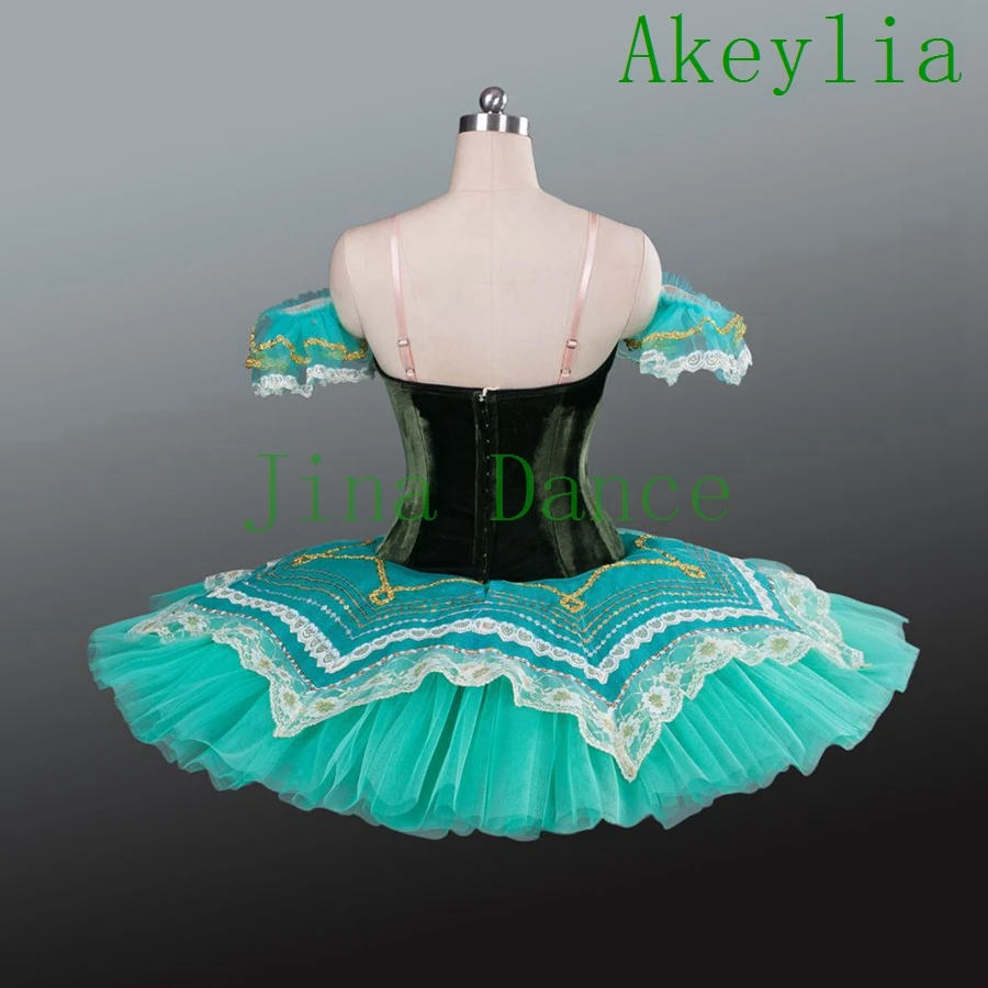 Professionele tutu Bordeaux fluwelen pannenkoek tutu meisjes klassieke ballet kostuums Paquita La Esmeralda concurrentie 11 lagen JN9090