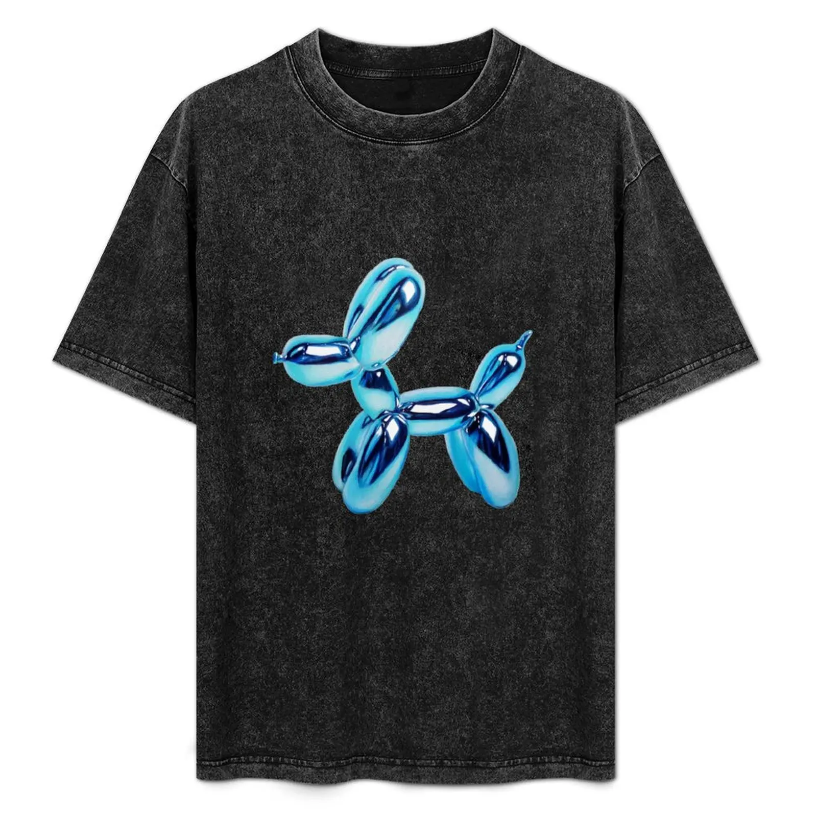 

Blue Balloon Dog T-Shirt Basic Casual Wear Short Sleeve Top
