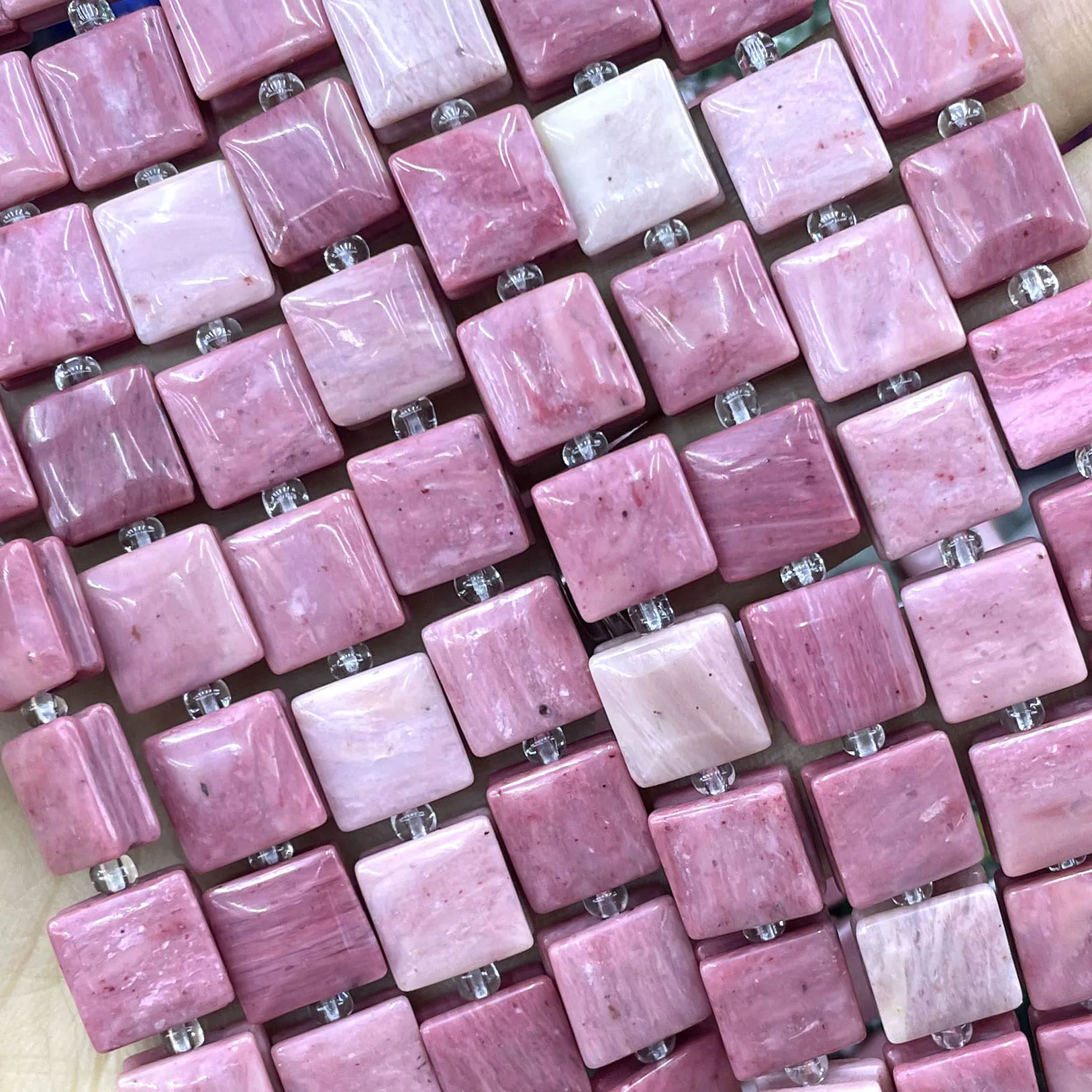 10MM Naturstein Flache Würfel Crazy Agate Lose Zwischenperlen für Schmuckherstellung, Charme, DIY Armband, Halsketten-Zubehör 7,5 – Detail 15
